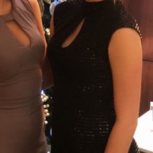 Black Sparkly EnFocus Studios Dress - Size S